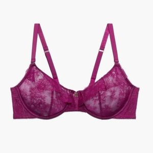 38H Purple Savage X Fenty Lace Bra (NWT)